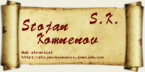 Stojan Komnenov vizit kartica
